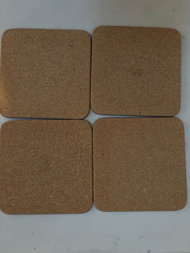 Vintage African hand painted scenery coasters for cup/glass - photo 5