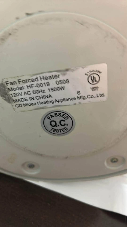Pelonis HF-0019 Fan Forced Heater - photo 3