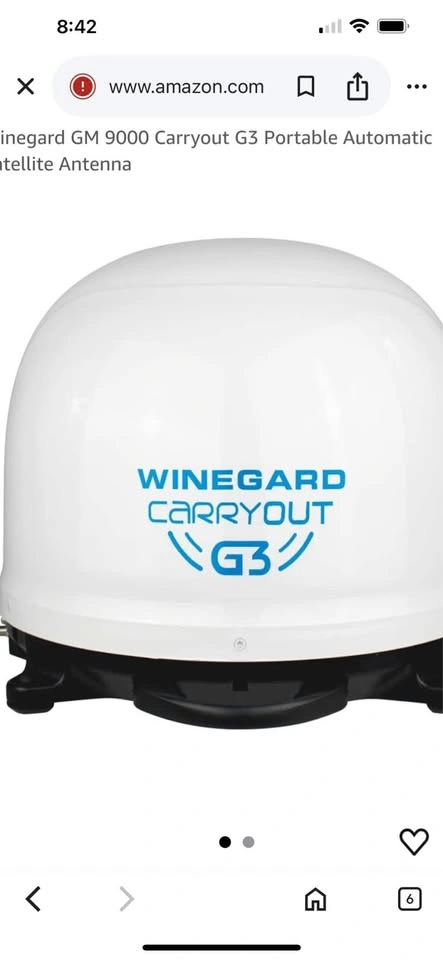 Wineguard Carry Out G3 Satellite for Camper/Fifth Wheel