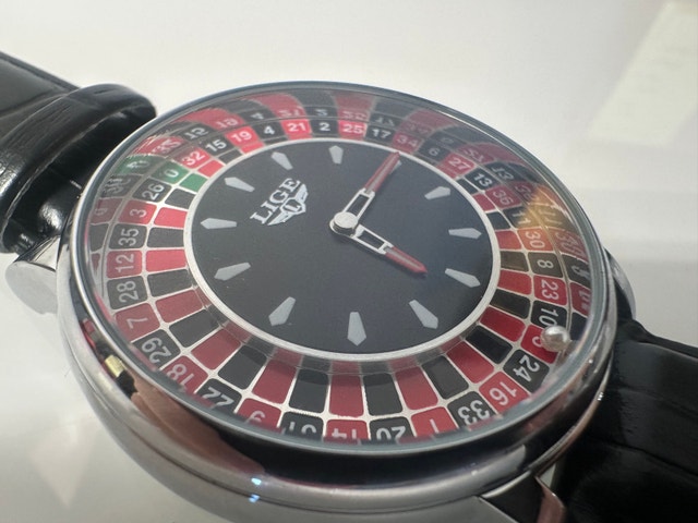 Lige Roulette Watch With Black Strap - photo 3
