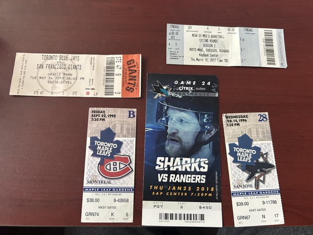 Vintage Hockey Tickets / Stubs