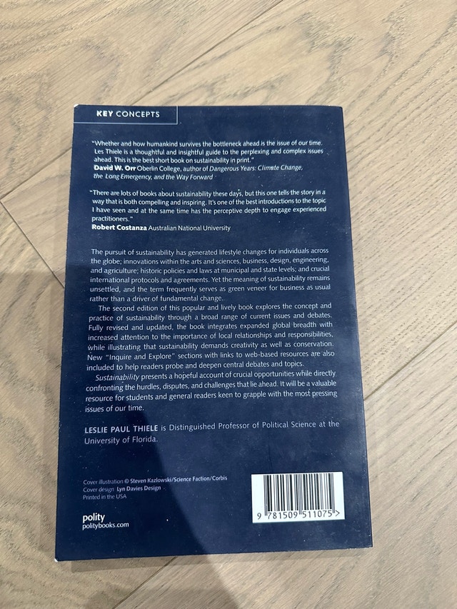 Sustainability by Leslie Paul Thiele - Second Edition - photo 2