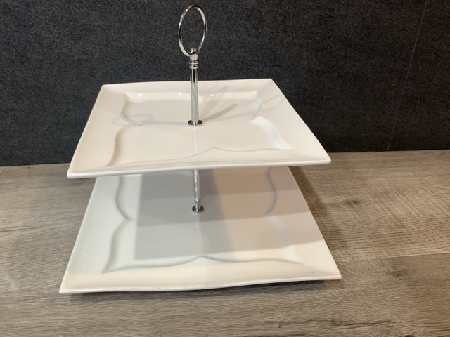 Brand new 2 tiered serving platters