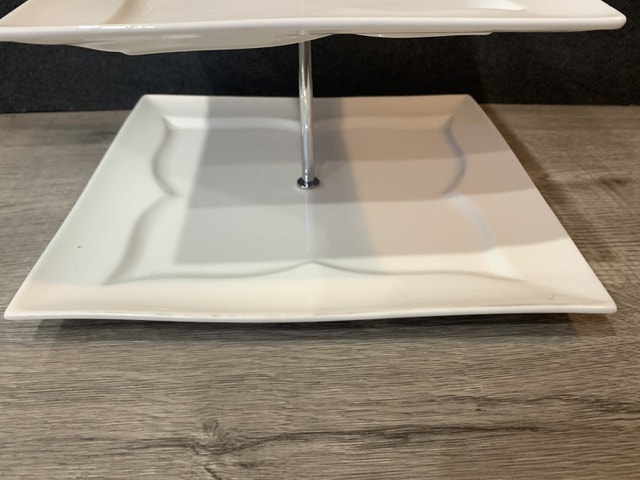 Brand new 2 tiered serving platters - photo 2