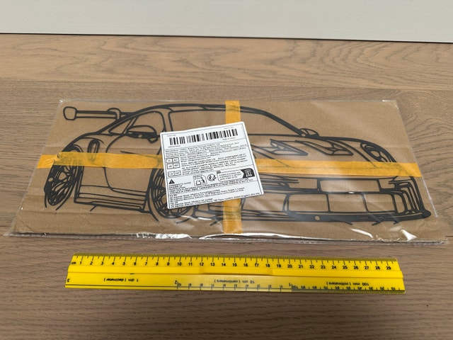 Metal Porsche 911 GT3 RS (992) Wall Art Outline - photo 2