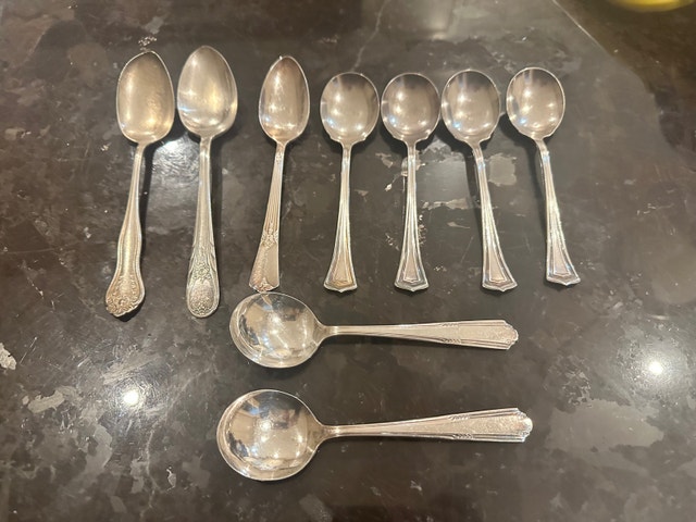 Assorted Silver Plated Spoons