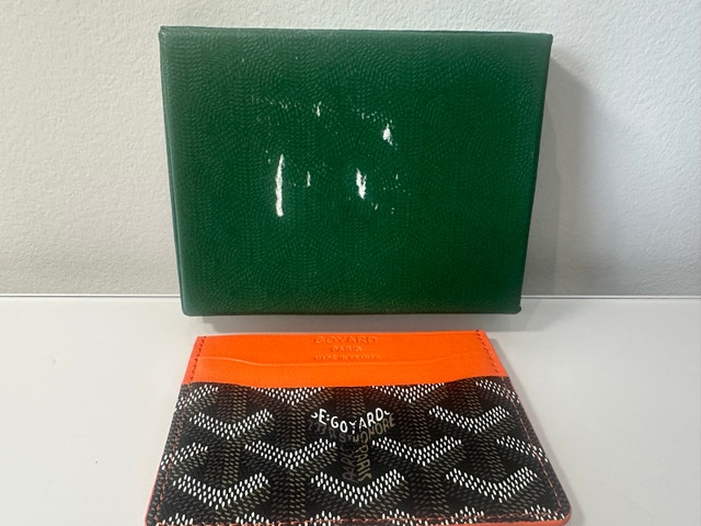 Brown/Orange Men’s Designer Card Holder Wallet - photo 5