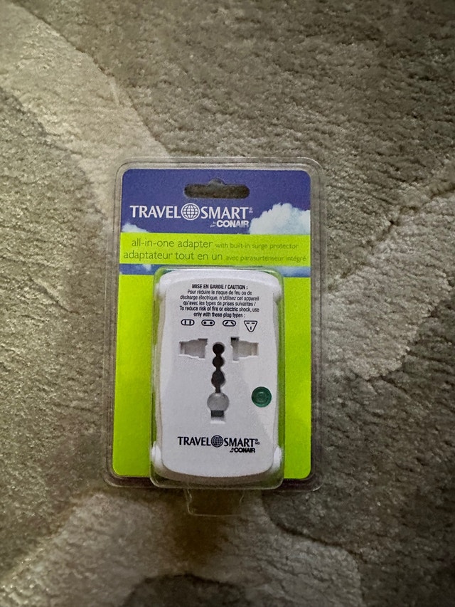 Travel Smart All-in-One Adapter with Surge Protector