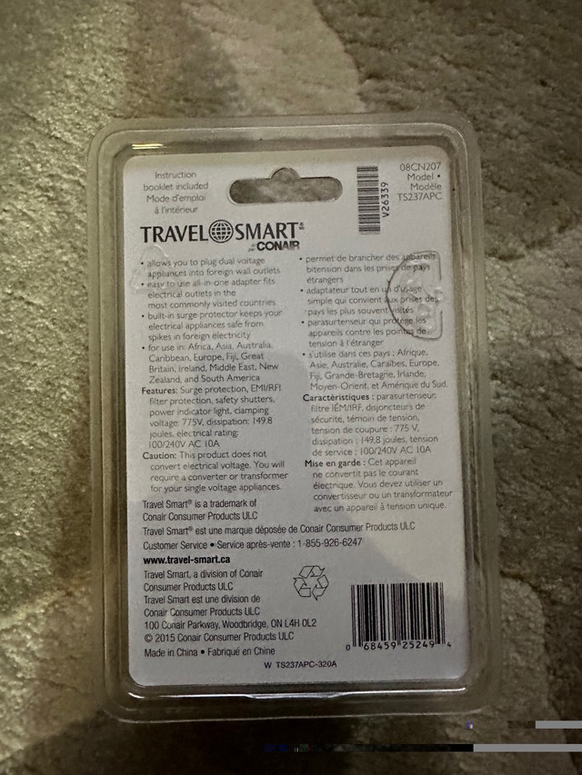 Travel Smart All-in-One Adapter with Surge Protector - photo 3