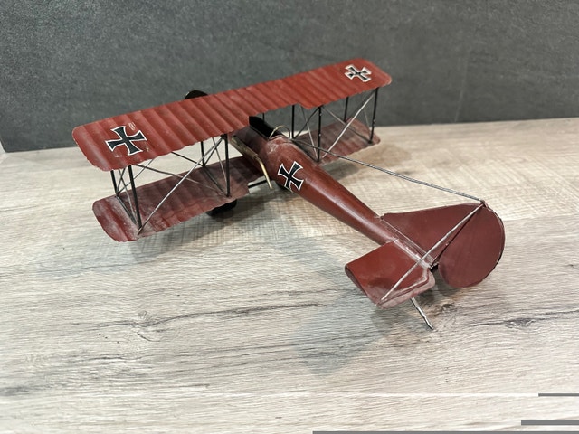 Vintage Red Baron Metal Model Airplane "Rare" - photo 2