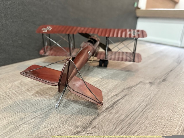 Vintage Red Baron Metal Model Airplane "Rare" - photo 4