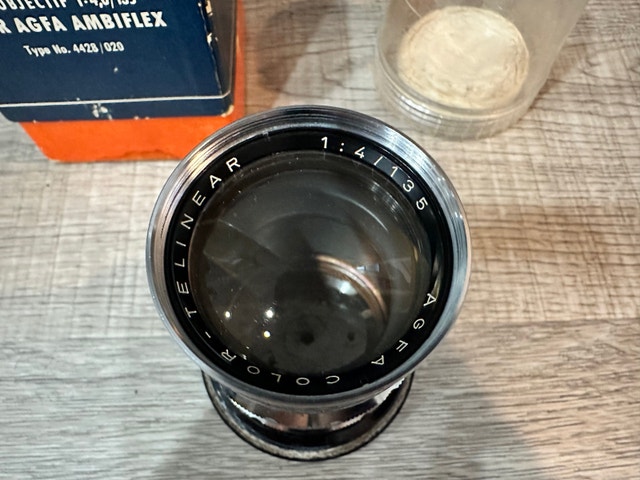 Vintage AGFA COLOR TELELINEAR 135mm F/3.5 AMBIFLEX Lens - photo 2