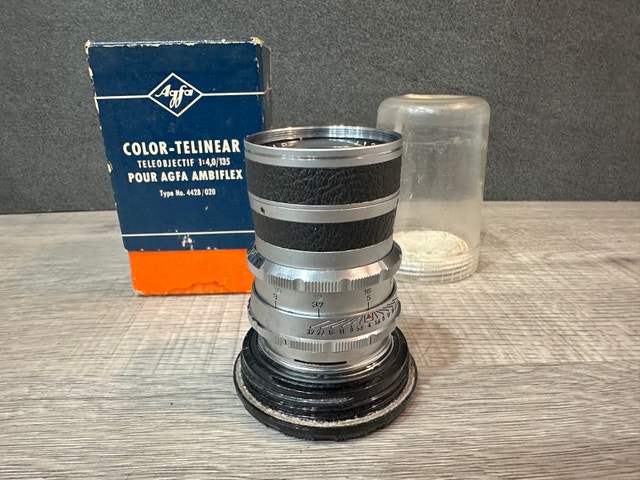 Vintage AGFA COLOR TELELINEAR 135mm F/3.5 AMBIFLEX Lens - photo 3