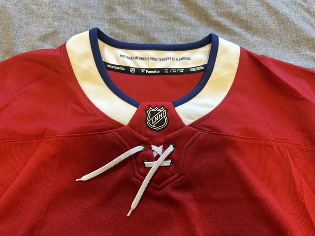 Brand New XL Montreal Canadian Official Game Jersey Blank Back - photo 2