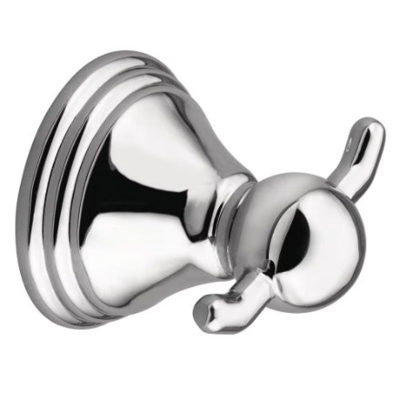 MOEN Preston Double Bathroom Robe/Towel Hook in Chrome