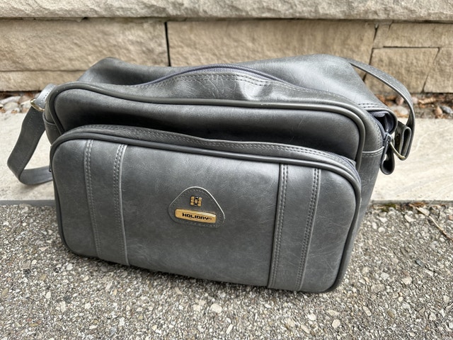 Grey Vintage Holiday Side Bag