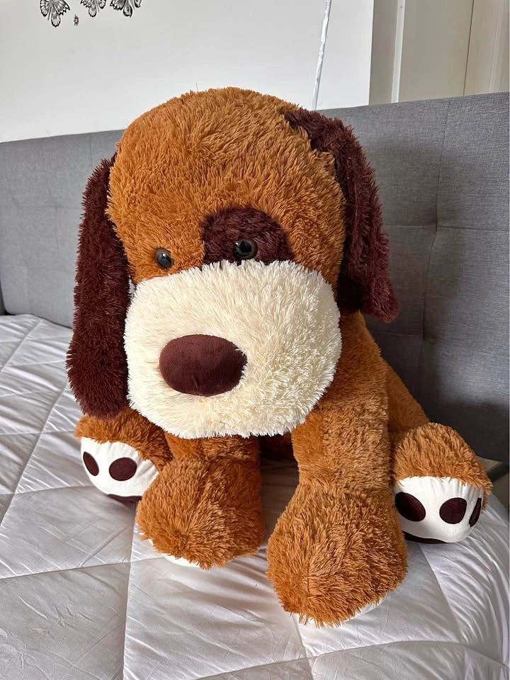 Large Plush Dog &•) Soft and Cute