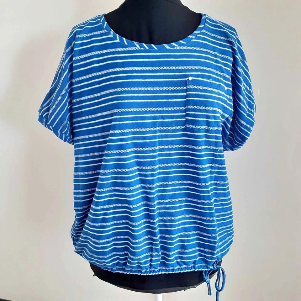 Rafaella Ladies Blue and White Top