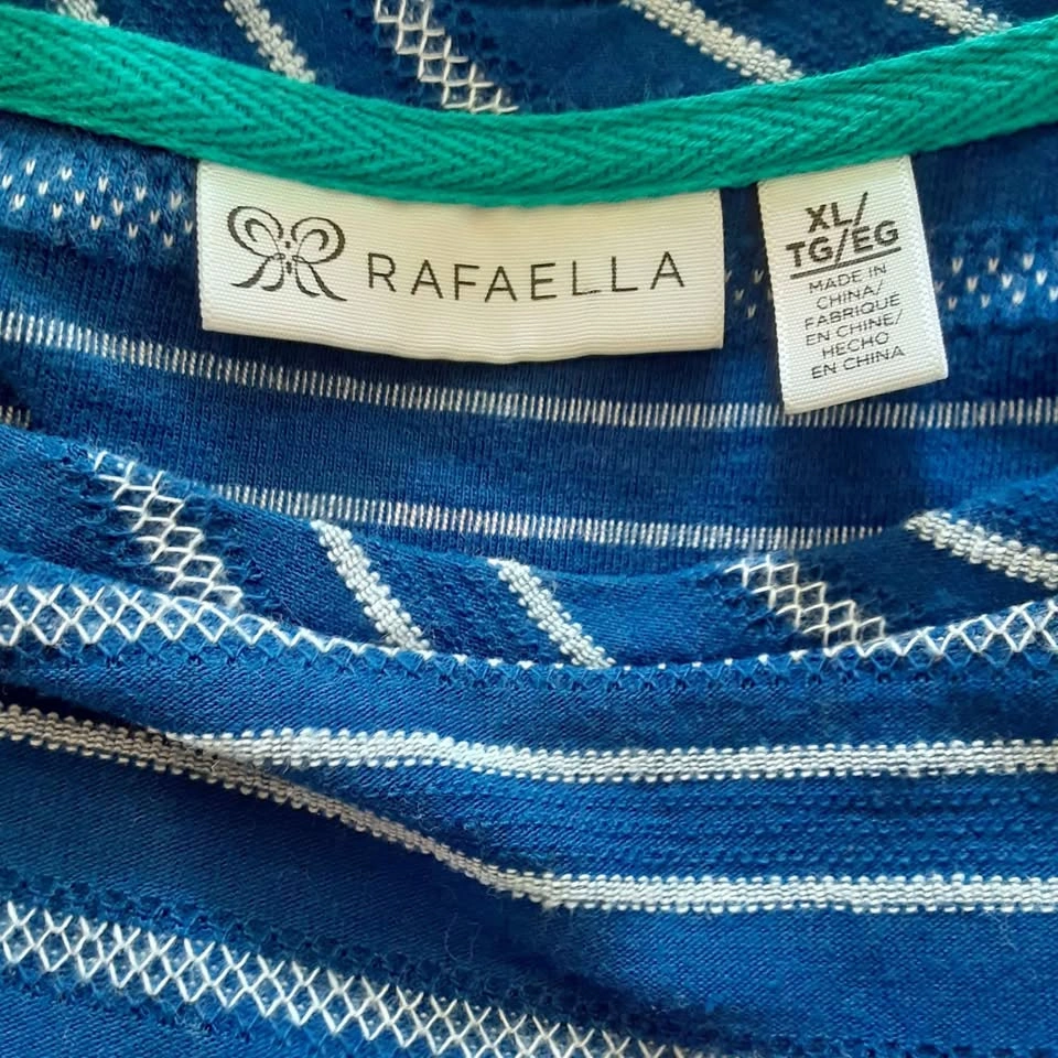 Rafaella Ladies Blue and White Top - photo 3