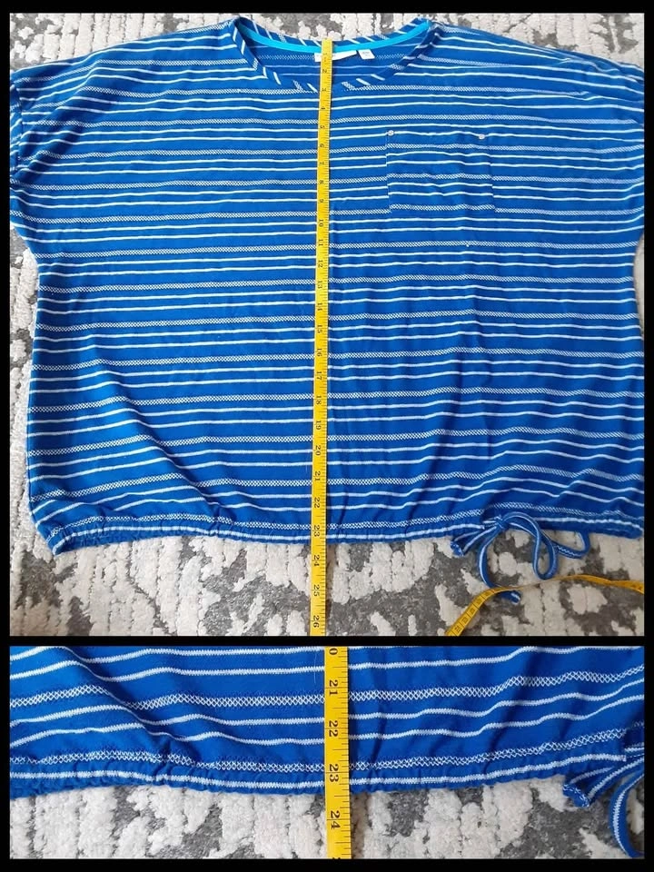 Rafaella Ladies Blue and White Top - photo 5