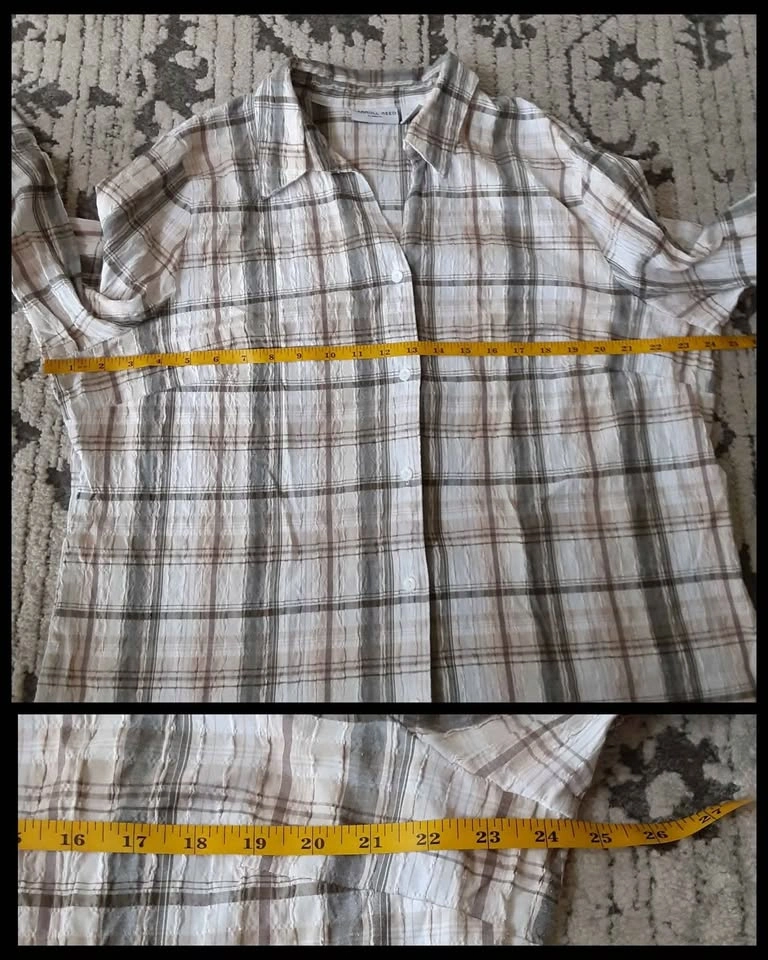 Carroll Reed Ladies 3/4 Sleeve Button up Top 🌱 - photo 4