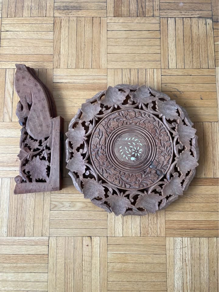 Hand-carved Indian / Moroccan (Moorish) style table - photo 2