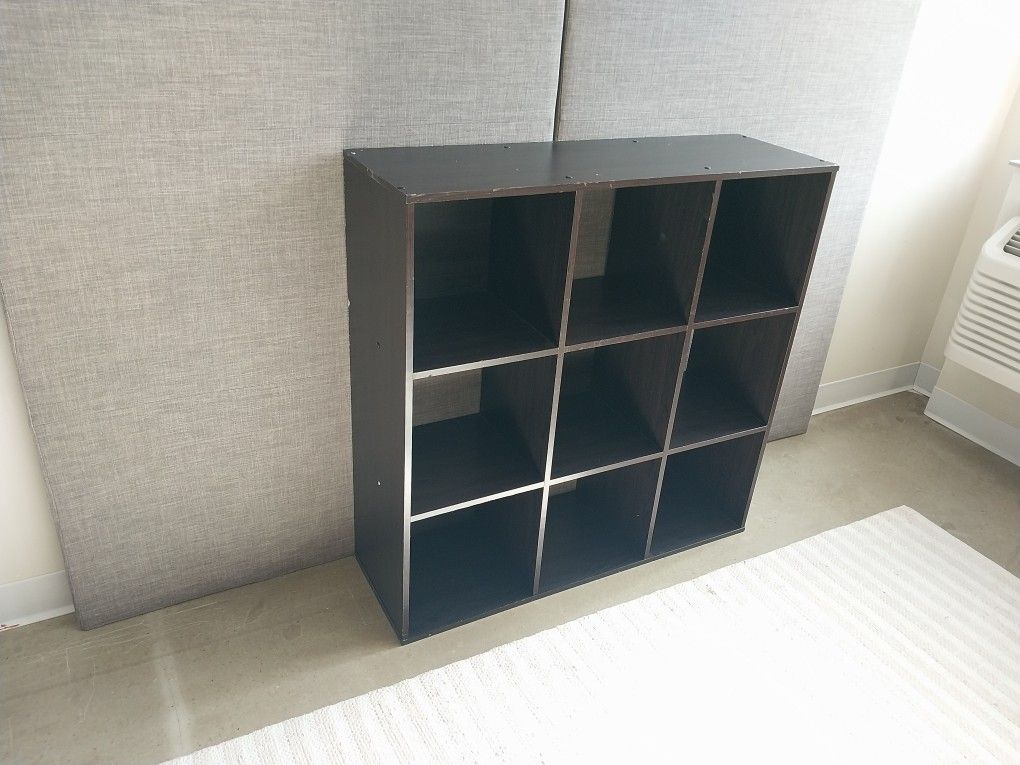 Espresso Square Shelving Unit – 9-Cubby Storage – $20 (Old Town) - photo 2