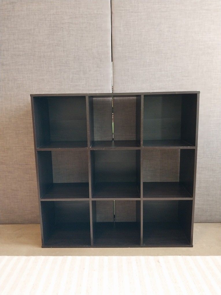 Espresso Square Shelving Unit – 9-Cubby Storage – $20 (Old Town) - photo 4