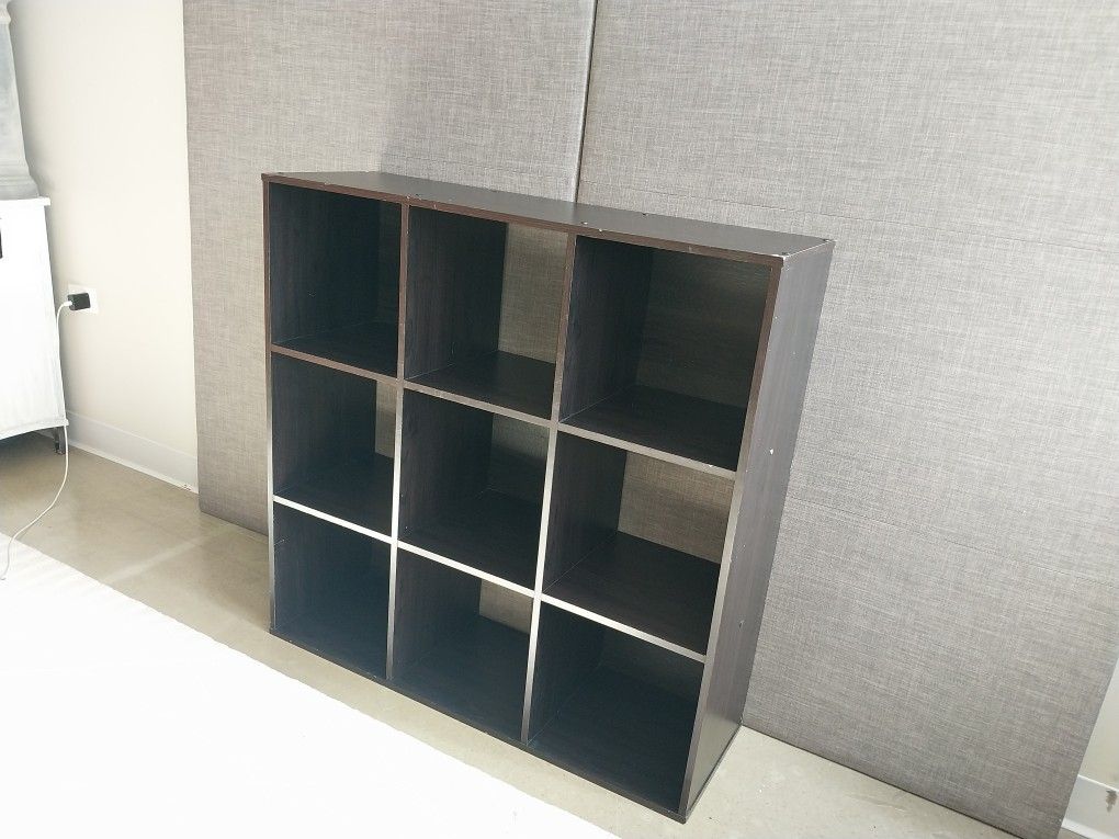 Espresso Square Shelving Unit – 9-Cubby Storage – $20 (Old Town) - photo 5