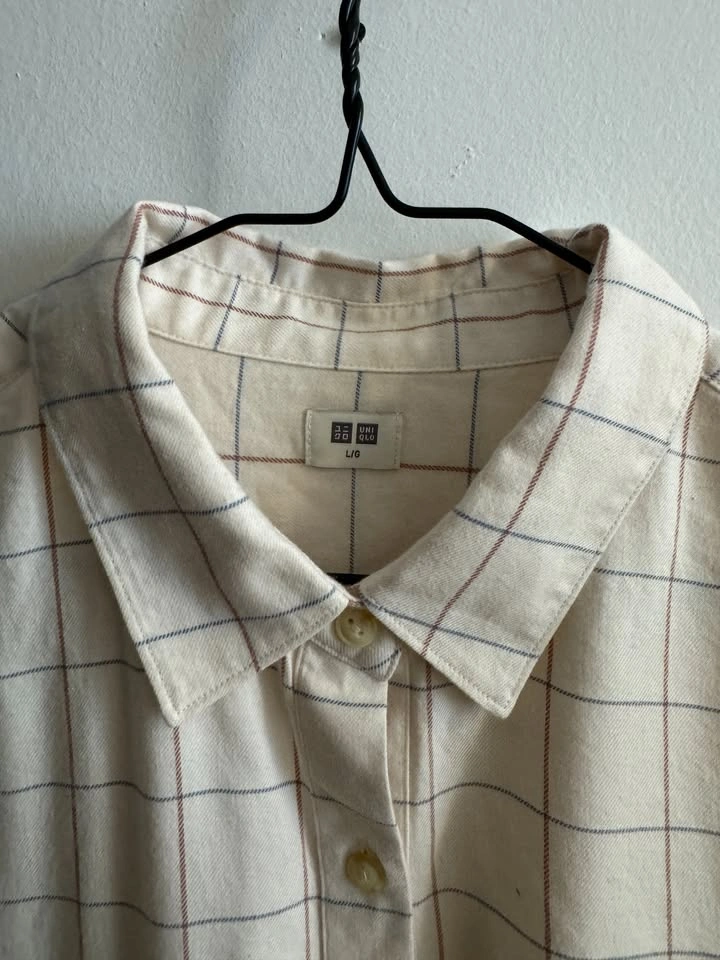 BRAND NEW UNIQLO SOFT BRUSH PLAID SHIRT - SIZE L - photo 4