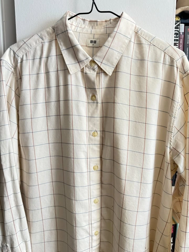 BRAND NEW UNIQLO SOFT BRUSH PLAID SHIRT - SIZE L - photo 5