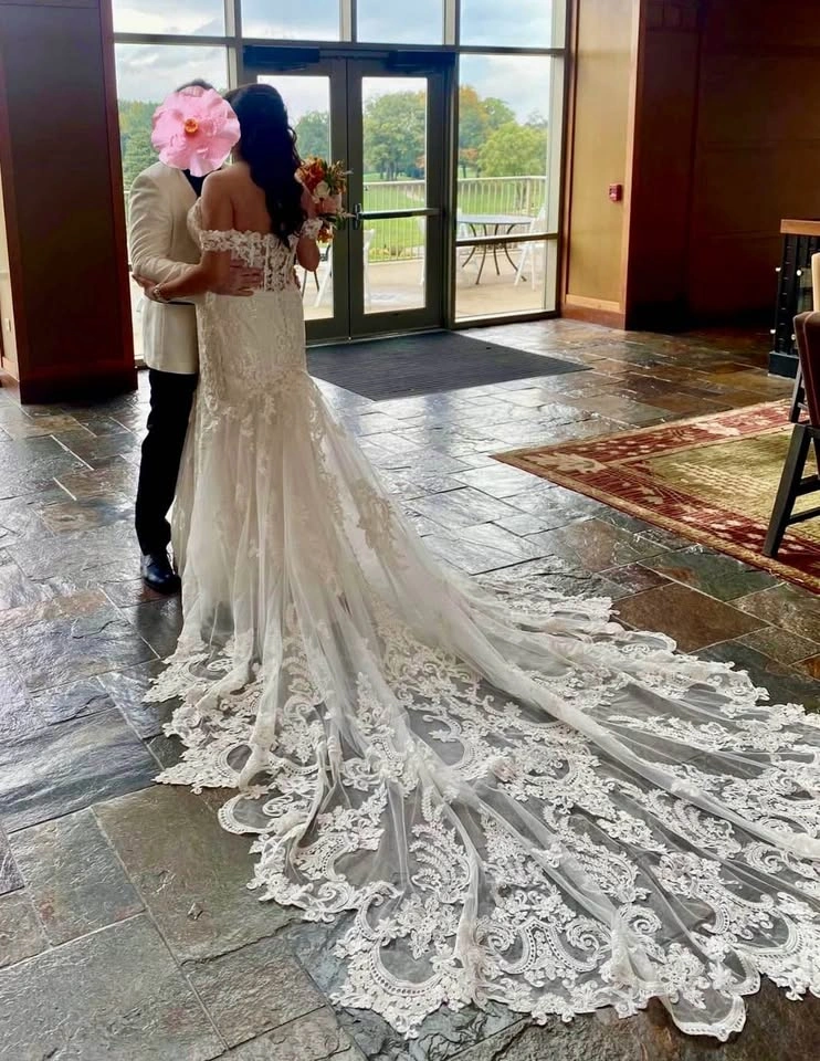 Madison James MJ704 European Style Long Train Wedding Dress - photo 2