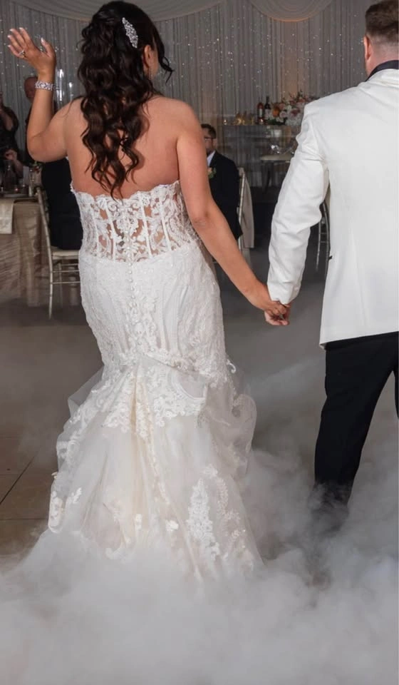 Madison James MJ704 European Style Long Train Wedding Dress - photo 4
