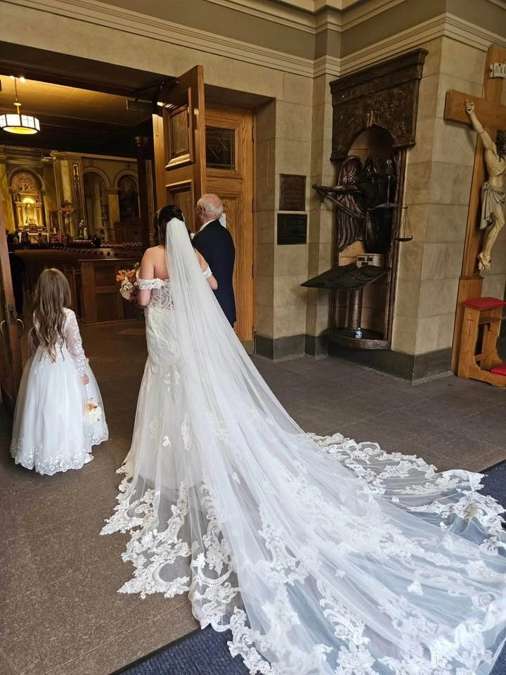 Madison James MJ704 European Style Long Train Wedding Dress - photo 5