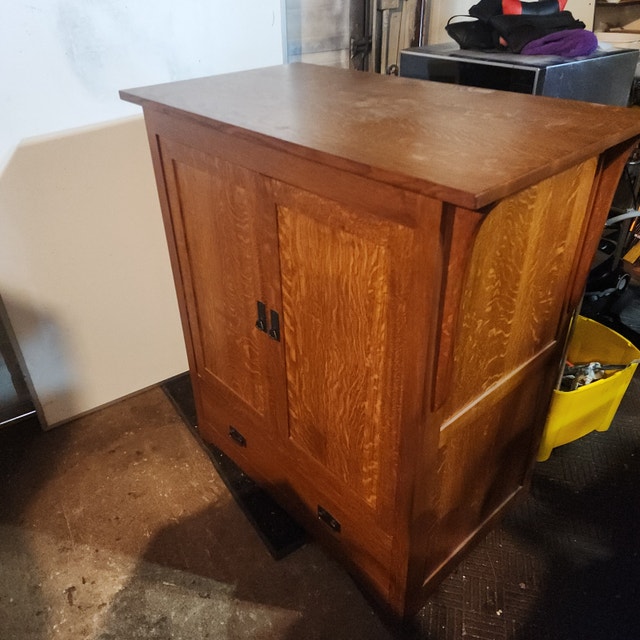 Large Solid TV Stand Storage Cabinet
