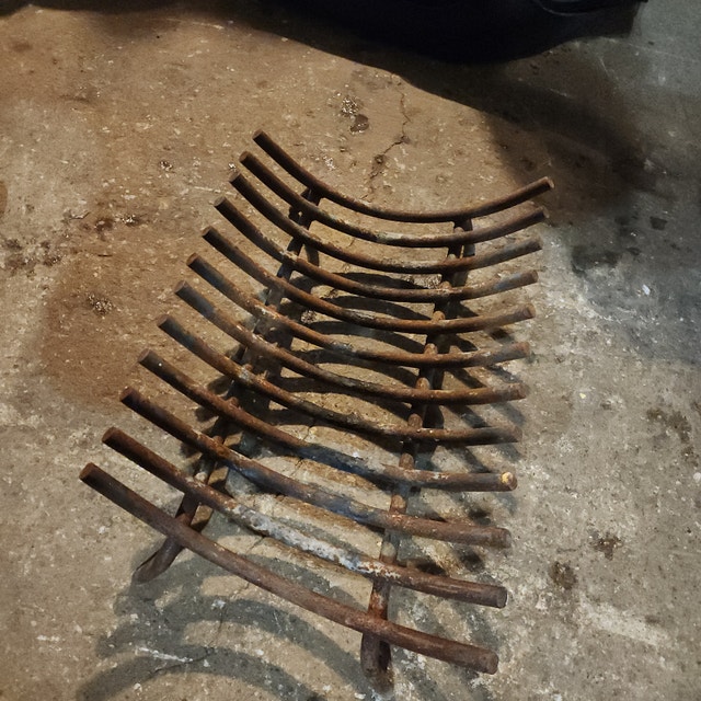 Fireplace Grate Grill Holder - Rod Iron - photo 3