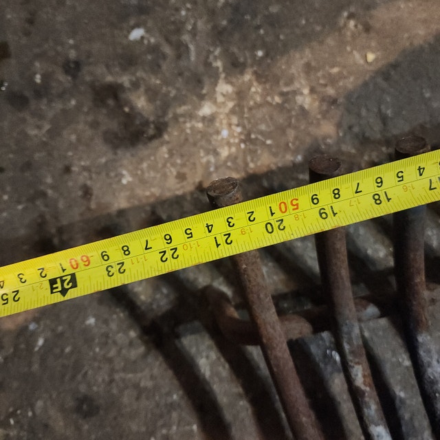 Fireplace Grate Grill Holder - Rod Iron - photo 4