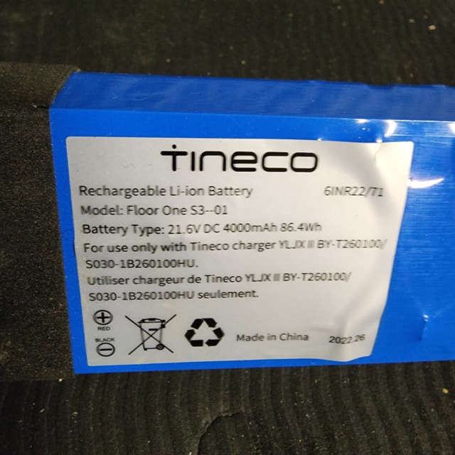 Tineco Replacement Battery S3-01 for Vacuum Mop - photo 2