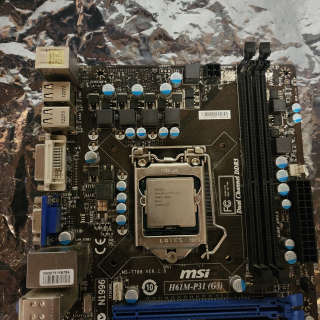 MSI Motherboard Intel Core i3 H61M-P31 (Socket 1155) - photo 3