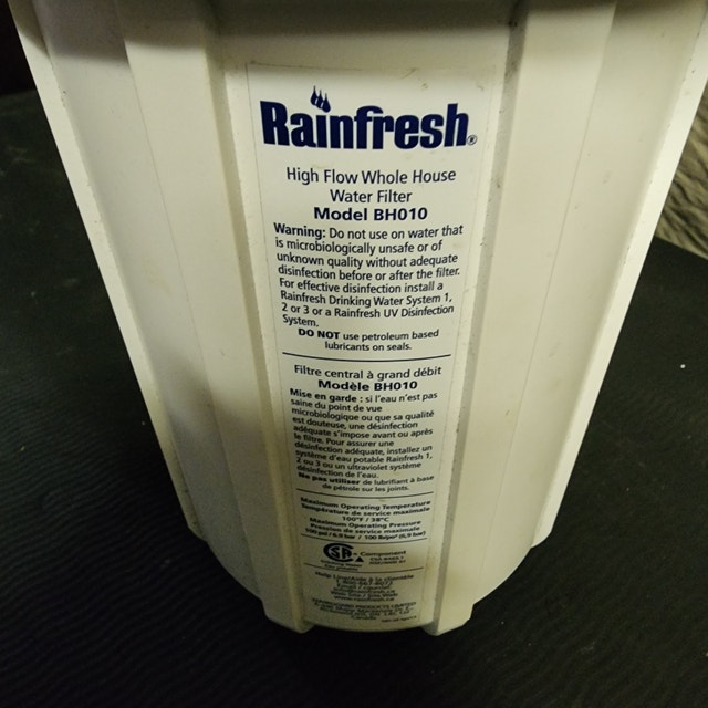 Rainfresh Whole House Water Filter BH010 - photo 2