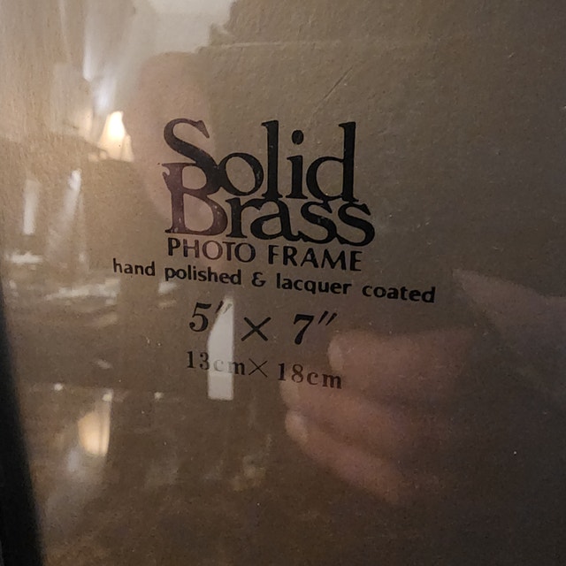Solid brass picture frame 5 x 7 photo frame - photo 4