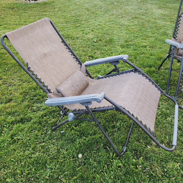 2 x Lawn Chair Recliner Patio Furniture