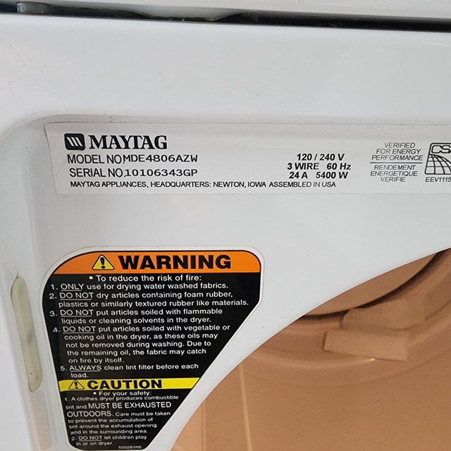 Maytag Electric Dryer - Serviced Heavy Duty - photo 4