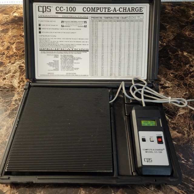 CPS Compute-a-Charge CC-100 HVAC Scale Freon Refrigerant