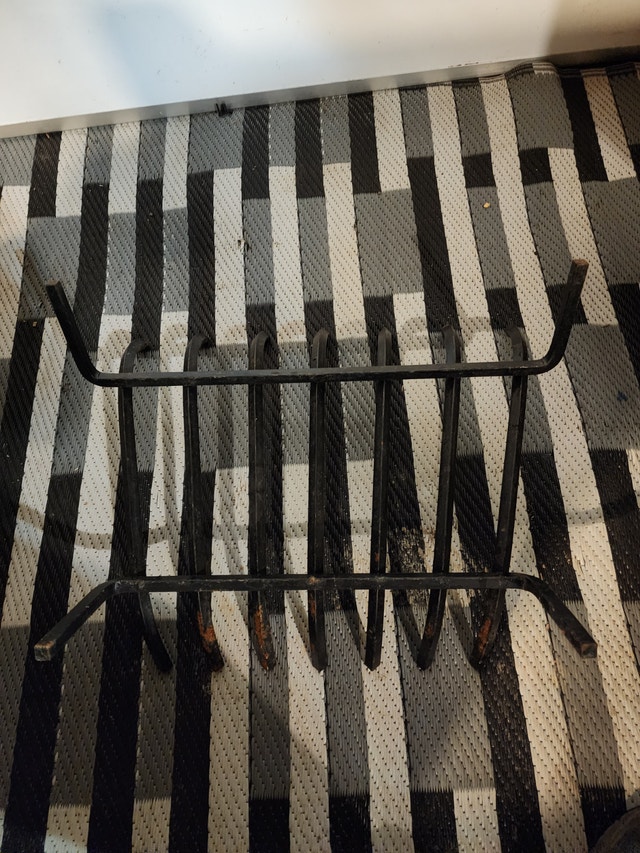 Fire Grate Rod Iron Holder Fireplace Metal - photo 3