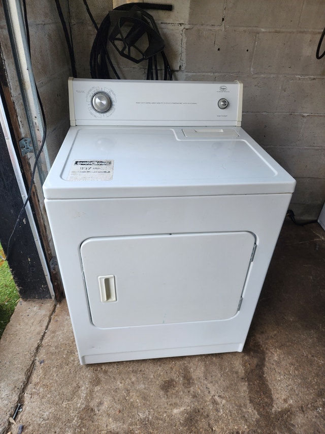 White Roper Electric Clothes Dryer