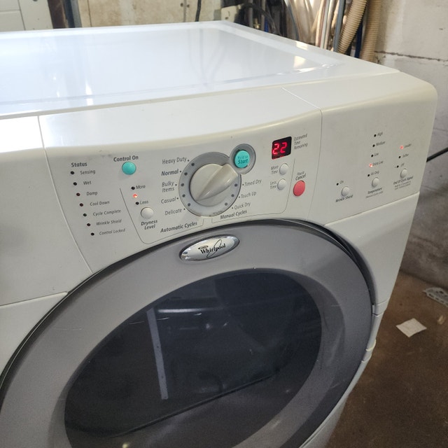 Whirlpool Electric Dryer SERVICED White Duet - photo 2