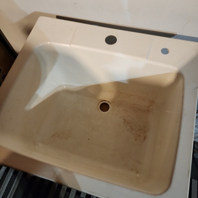 Large Heavy Composite Sink - White - photo 2