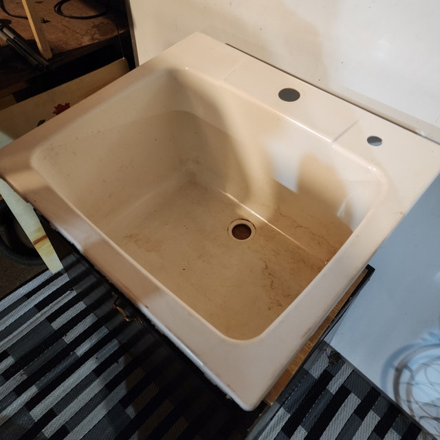 Large Heavy Composite Sink - White - photo 4