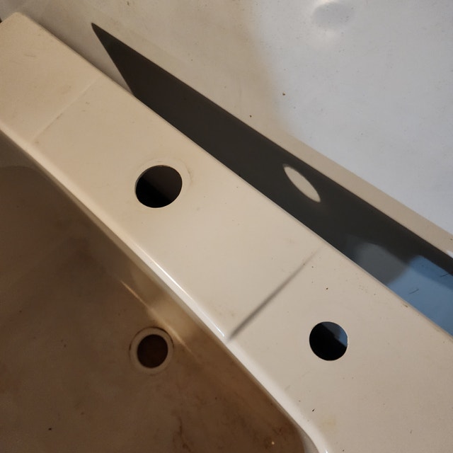 Large Heavy Composite Sink - White - photo 5
